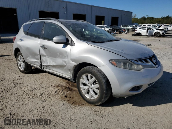 2014 Nissan Murano S with VIN JN8AZ1MW1EW504645, listed as a Copart auction lot 50067035 with 151,422 mi miles and Salvage Title. Bid and sale history available at DreamBid. Image 4.
