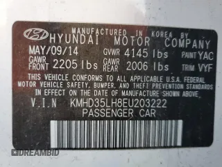 2014 Hyundai Elantra GT with VIN KMHD35LH8EU203222, listed as a Copart auction lot 76104834 with 160,432 mi miles and Clean Title. Bid and sale history available at carsss.com. Image 12.