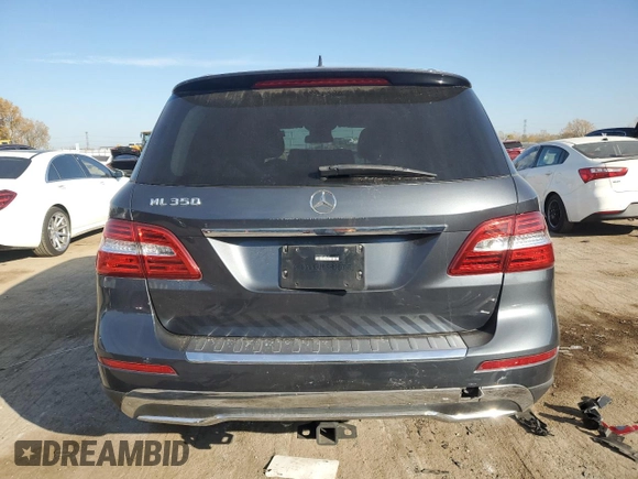 2015 Mercedes-Benz M 350 with VIN 4JGDA5JBXFA585101, listed as a Copart auction lot 75952044 with Not provided miles and Salvage title. Bid and sale history available at DreamBid. Image 6.