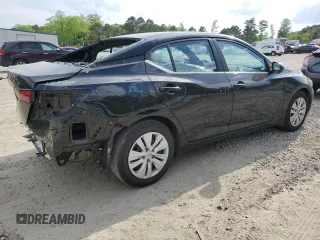 2022 Nissan Sentra S with VIN 3N1AB8BV2NY204871, listed as a Copart auction lot 53264705 with 25,446 mi miles and Salvage Title. Bid and sale history available at carsss.com. Image 3.