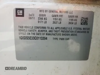 2012 Cadillac CTS Premium with VIN 1G6DS5E33C0113394, listed as a Copart auction lot 55991315 with 199,741 mi miles and Salvage title. Bid and sale history available at DreamBid. Image 12.
