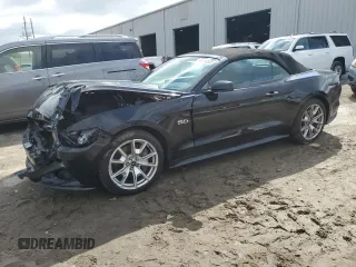 2015 Ford Mustang GT Premium with VIN 1FATP8FF8F5402773, listed as a Copart auction lot 46169535 with 80,822 mi miles and Salvage Title. Bid and sale history available at DreamBid. Image 1.