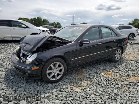 2007 Mercedes-Benz C with VIN WDBRF87J47F856748, listed as a Copart auction lot 56274605 with 165,551 mi miles and Salvage title. Bid and sale history available at DreamBid. Image 1.