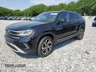 2023 Volkswagen Atlas SEL with VIN 1V2BE2CA1PC216733, listed as a Copart auction lot 59392255 with 28,011 mi miles and Salvage title. Bid and sale history available at DreamBid. Image 1.