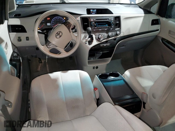 2012 Toyota Sienna LE with VIN 5TDJK3DC1CS040870, listed as a Copart auction lot 46342545 with 189,387 mi miles and Salvage Title. Bid and sale history available at carsss.com. Image 8.