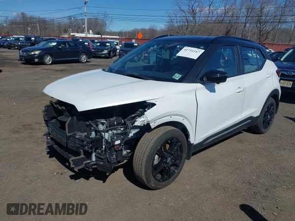 2023 Nissan Kicks SR with VIN 3N1CP5DV6PL473400, listed as a IAAI auction lot 41751167 with 23,539 mi miles. Bid and sale history available at carsss.com. Image 2.