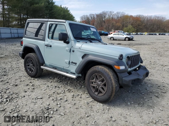 2024 Jeep Wrangler Sport S with VIN 1C4PJXAG2RW335190, listed as a Copart auction lot 51767465 with 2,717 mi miles and Salvage title. Bid and sale history available at DreamBid. Image 4.