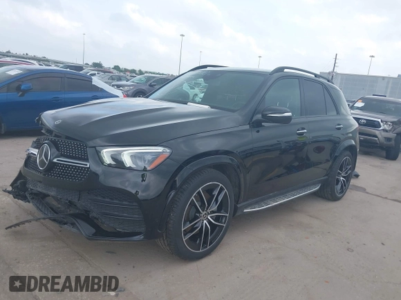 2021 Mercedes-Benz GLE 450 with VIN 4JGFB5KE6MA449902, listed as a IAAI auction lot 41933590 with 40,459 mi miles and . Bid and sale history available at DreamBid. Image 2.