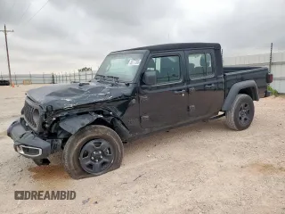 2024 Jeep Gladiator Sport z VIN 1C6HJTAG8RL131113, wystawiony jako Copart lot #59777265 z przebiegiem 8 013 mil mil oraz Szkoda całkowita • Salvage title. Historia ofert i sprzedaży dostępna na DreamBid. Obrazek 1.