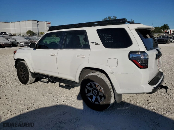 2021 Toyota 4Runner TRD Off Road with VIN JTEPU5JR6M5864259, listed as a Copart auction lot 83344384 with 106,045 mi miles and Salvage Title. Bid and sale history available at carsss.com. Image 2.