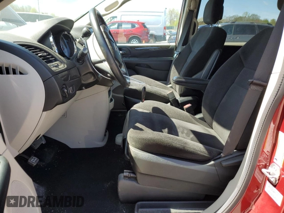 2015 Dodge Grand Caravan SE with VIN 2C4RDGBG6FR569383, listed as a Copart auction lot 55075745 with 45,474 mi miles and Salvage Title. Bid and sale history available at DreamBid. Image 7.