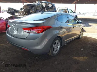 2012 Hyundai Elantra Limited with VIN KMHDH4AE3CU307375, listed as a IAAI auction lot 41857246 with 183,389 mi miles. Bid and sale history available at carsss.com. Image 4.