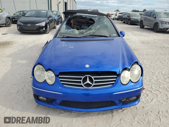 2005 Mercedes-Benz CLK-Class AMG with VIN WDBTK76G55T048893, listed as a Copart auction lot 80762754 with 0 mi miles and Salvage Title. Bid and sale history available at carsss.com. Image 5.