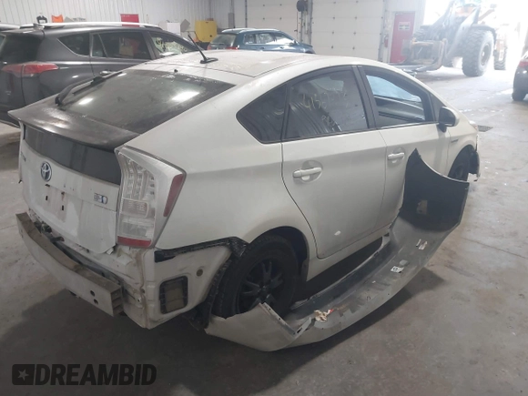 2011 Toyota Prius I with VIN JTDKN3DU1B0270303, listed as a IAAI auction lot 41367473 with 1 mi miles. Bid and sale history available at carsss.com. Image 4.