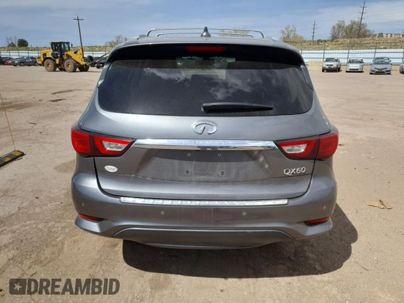 2018 Infiniti QX60 with VIN 5N1DL0MM7JC505146, listed as a Copart auction lot 52572145 with 75,057 mi miles and Salvage Title. Bid and sale history available at DreamBid. Image 6.