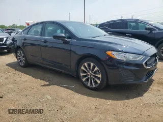 2020 Ford Fusion SE with VIN 3FA6P0T94LR247709, listed as a Copart auction lot 59263695 with 45,392 mi miles and Salvage title. Bid and sale history available at DreamBid. Image 4.