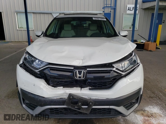 2022 Honda CR-V EX-L with VIN 2HKRW1H87NH406602, listed as a Copart auction lot 52801425 with 13,159 mi miles and Salvage Title. Bid and sale history available at carsss.com. Image 5.