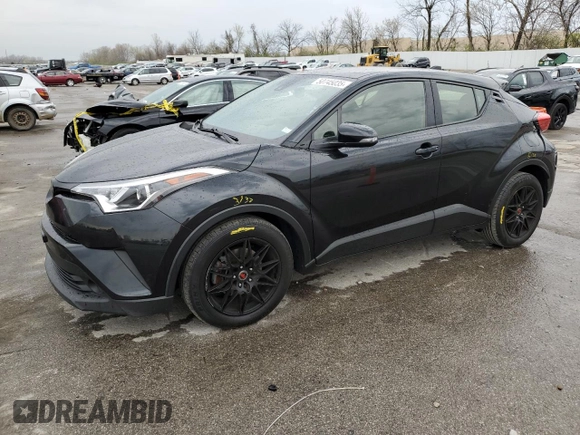 2019 Toyota C-HR XLE with VIN JTNKHMBX9K1054828, listed as a Copart auction lot 50745035 with 79,130 mi miles and Salvage Title. Bid and sale history available at carsss.com. Image 1.