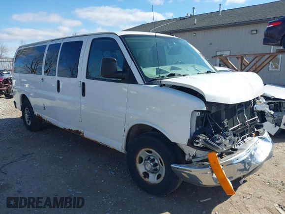 2012 Chevrolet Express Passenger 1LT with VIN 1GAZG1FG7C1157478, listed as a IAAI auction lot 41790091 with 169,173 mi miles and . Bid and sale history available at DreamBid. Image 1.