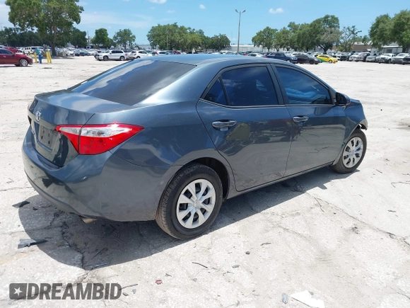 2016 Toyota Corolla L with VIN 2T1BURHE7GC630647, listed as a IAAI auction lot 42483823 with 57,138 mi miles and . Bid and sale history available at DreamBid. Image 4.