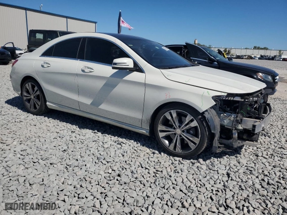 2016 Mercedes-Benz CLA with VIN WDDSJ4EB0GN288497, listed as a Copart auction lot 48035885 with 99,169 mi miles and Salvage Title. Bid and sale history available at carsss.com. Image 4.