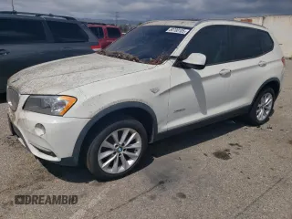 2013 BMW X3 xDrive28i with VIN 5UXWX9C50D0A24548, listed as a Copart auction lot 50700105 with 103,006 mi miles and Clean Title. Bid and sale history available at carsss.com. Image 1.