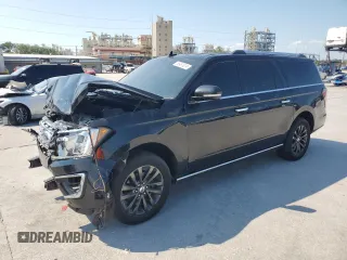 2019 Ford Expedition Max Limited with VIN 1FMJK1KTXKEA50904, listed as a Copart auction lot 58481014 with 106,539 mi miles and Salvage Title. Bid and sale history available at DreamBid. Image 1.