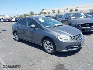 2013 Honda Civic Sdn LX with VIN 19XFB2F55DE286959, listed as a IAAI auction lot 42051407 with 233,383 mi miles. Bid and sale history available at carsss.com. Image 1.