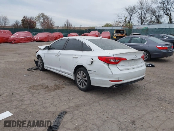 2015 Hyundai Sonata Sport with VIN 5NPE34AF4FH077344, listed as a IAAI auction lot 40833400 with 49,254 mi miles and . Bid and sale history available at DreamBid. Image 3.
