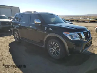 2019 Nissan Armada SL with VIN JN8AY2ND3K9088680, listed as a Copart auction lot 42959485 with 83,700 mi miles and Salvage Title. Bid and sale history available at carsss.com. Image 4.