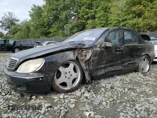 2000 Mercedes-Benz S-Class with VIN WDBNG75J2YA027054, listed as a Copart auction lot 71726724 with 0 mi miles and Salvage Title. Bid and sale history available at carsss.com. Image 1.