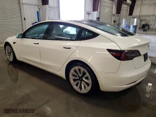 2021 Tesla Model 3 Long Range with VIN 5YJ3E1EB9MF046898, listed as a Copart auction lot 54666255 with 144,370 mi miles and Clean Title. Bid and sale history available at carsss.com. Image 2.