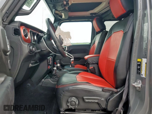 2021 Jeep Wrangler Unlimited Rubicon с VIN 1C4HJXFN9MW792972, выставлен на аукционе Copart как лот 53322835 с пробегом 32 203 миль миль и Списание • Salvage title. История ставок и продаж доступна на DreamBid. Изображение 7.
