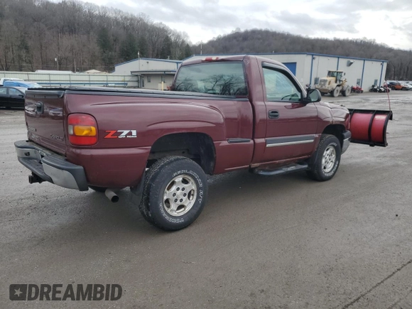 2003 Chevrolet Silverado 1500 LS with VIN 1GCEK14V33Z126249, listed as a Copart auction lot 84754524 with 105,267 mi miles and Salvage Title. Bid and sale history available at DreamBid. Image 3.