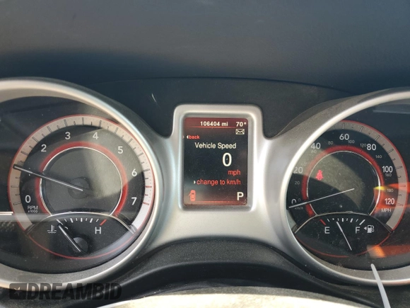 2020 Dodge Journey SE Value with VIN 3C4PDCABXLT274558, listed as a Copart auction lot 50407555 with 106,404 mi miles and Salvage Title. Bid and sale history available at DreamBid. Image 9.