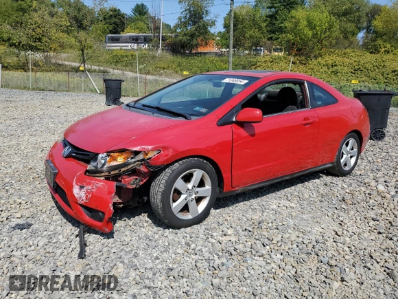 2006 Honda Civic Cpe EX with VIN 2HGFG12876H534228, listed as a Copart auction lot 71346654 with 118,558 mi miles and Salvage Title. Bid and sale history available at carsss.com. Image 1.