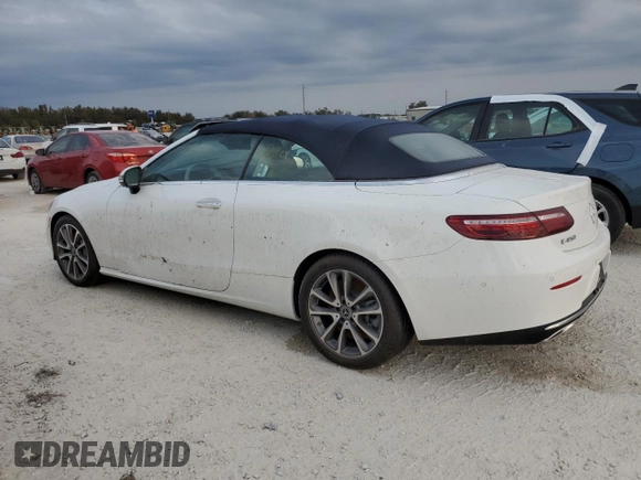 2021 Mercedes-Benz E 450 with VIN W1K1K5JB4MF167210, listed as a Copart auction lot 74244974 with Not provided miles and Salvage title. Bid and sale history available at DreamBid. Image 2.