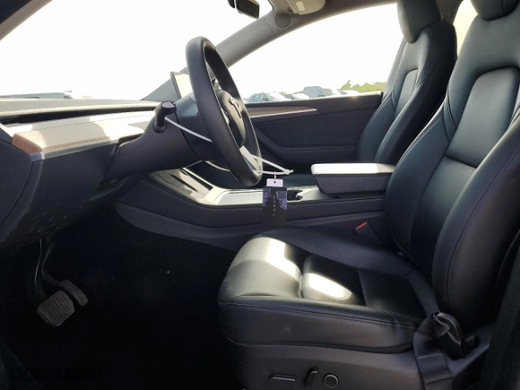 2023 Tesla Model Y Long Range with VIN 7SAYGDEE5PA076514, listed as a Copart auction lot 50182315 with 45,955 mi miles and Salvage Title. Bid and sale history available at carsss.com. Image 7.