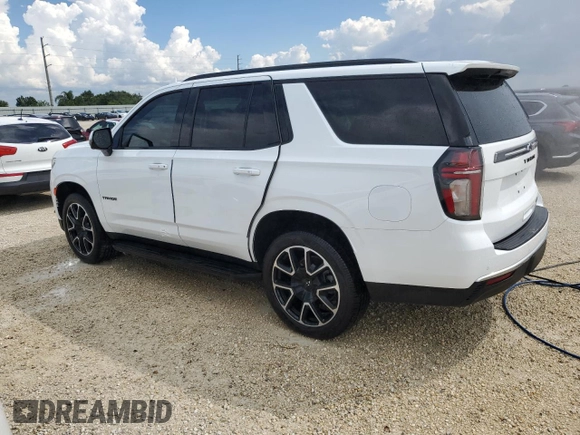 2022 Chevrolet Tahoe RST with VIN 1GNSCRKD4NR287261, listed as a Copart auction lot 73947314 with 48,223 mi miles and Non repairable. Bid and sale history available at DreamBid. Image 2.