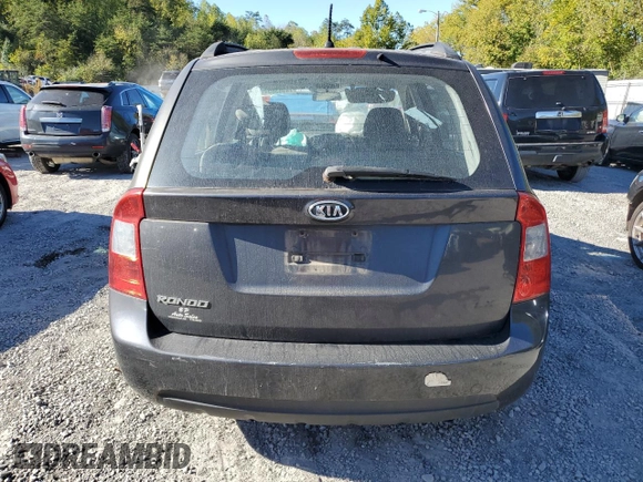 2008 Kia Rondo LX with VIN KNAFG525887163670, listed as a Copart auction lot 74963694 with Not Provided miles and Salvage Title. Bid and sale history available at carsss.com. Image 6.