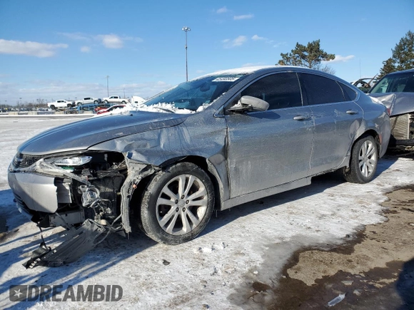 2015 Chrysler 200 Limited with VIN 1C3CCCAB5FN714485, listed as a Copart auction lot 45490505 with 146,295 mi miles and Clean Title. Bid and sale history available at carsss.com. Image 1.