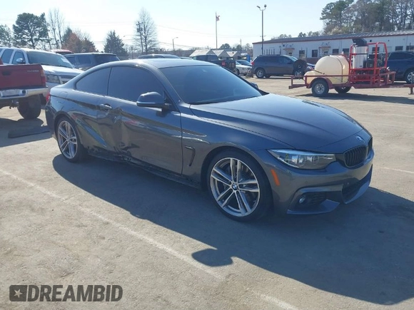 2020 BMW 4 Series 430i with VIN WBA4W3C00LFH55972, listed as a IAAI auction lot 41791042 with 30,325 mi miles. Bid and sale history available at carsss.com. Image 1.