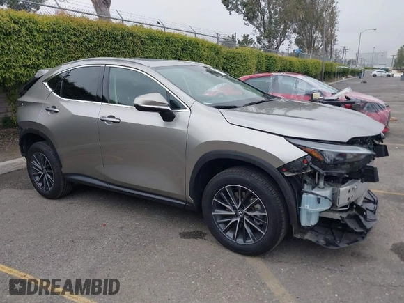 2025 Lexus NX with VIN 2T2GGCEZ8SC060289, listed as a IAAI auction lot 41869715 with 13,767 mi miles. Bid and sale history available at carsss.com. Image 1.