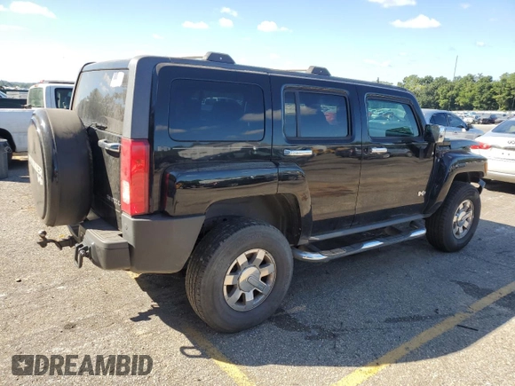 2009 Hummer H3 SUV with VIN 5GTEN13E098160892, listed as a Copart auction lot 74005344 with 224,542 mi miles and Salvage Title. Bid and sale history available at carsss.com. Image 3.