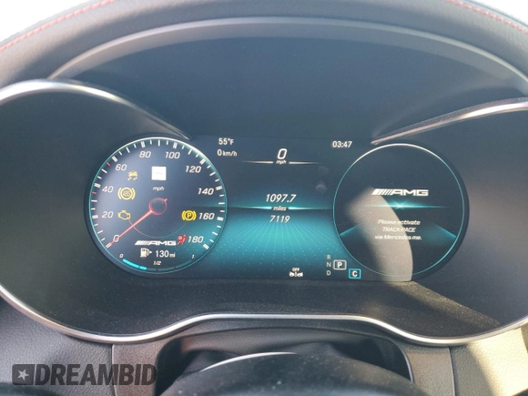 2021 Mercedes-Benz GLC with VIN W1N0G6EB2MF977676, listed as a Copart auction lot 81403924 with 7,119 mi miles and Salvage Title. Bid and sale history available at carsss.com. Image 9.
