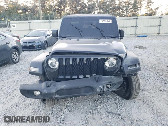 2022 Jeep Wrangler Unlimited High Tide with VIN 1C4HJXDG1NW134486, listed as a Copart auction lot 75280764 with 61,282 mi miles and Salvage Title. Bid and sale history available at DreamBid. Image 5.