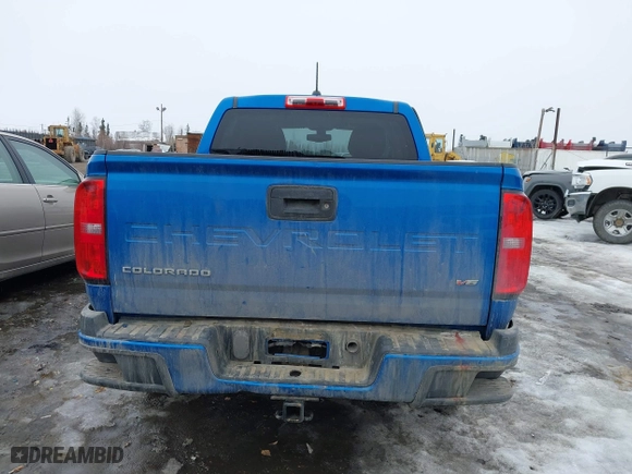 2021 Chevrolet Colorado 4WD Work Truck with VIN 1GCGTBEN0M1165911, listed as a IAAI auction lot 41944677 with 49,729 mi miles. Bid and sale history available at carsss.com. Image 16.