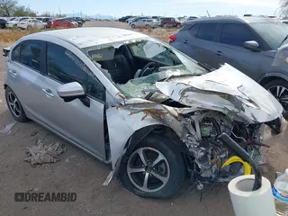 2015 Honda Civic Sedan SE with VIN 2HGFB2F7XFH527666, listed as a IAAI auction lot 41517883 with 1 mi miles. Bid and sale history available at carsss.com. Image 1.
