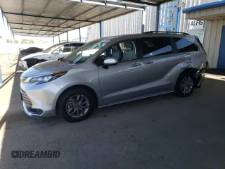 2024 Toyota Sienna LE z VIN 5TDBRKEC2RS204077, wystawiony jako Copart lot #58148405 z przebiegiem 26 063 mil mil oraz Szkoda całkowita • Salvage title. Historia ofert i sprzedaży dostępna na DreamBid. Obrazek 1.