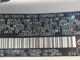 2015 Toyota Prius Four with VIN JTDKN3DUXF0428837, listed as a IAAI auction lot 41848140 with 70,597 mi miles. Bid and sale history available at carsss.com. Image 9.
